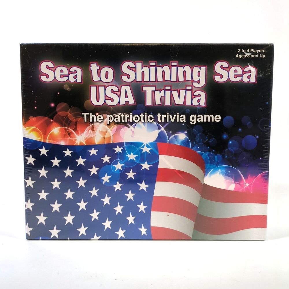 Sea To Shining Sea USA Trivia Game - Patriotic Trivia - NEW & Sealed - 2017